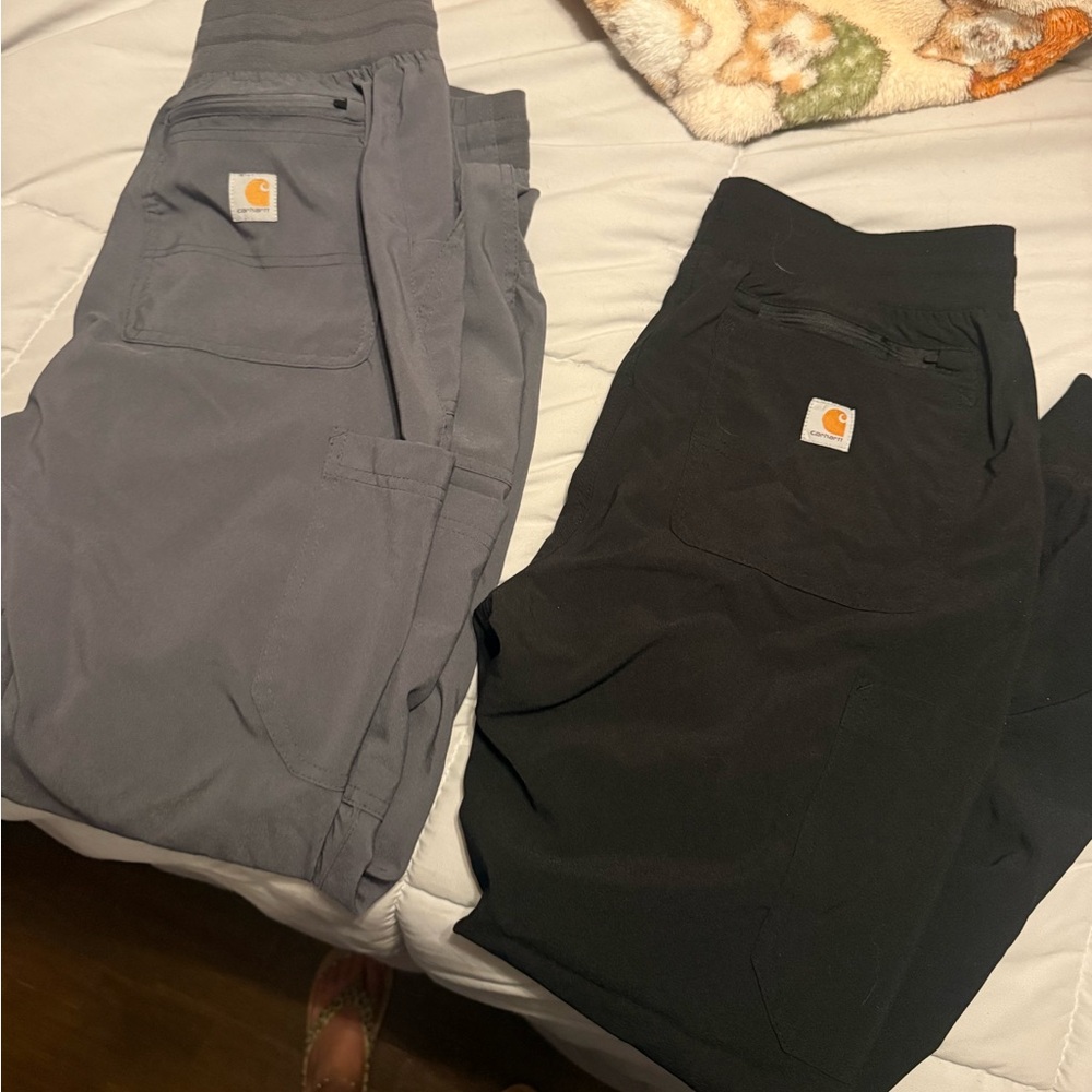 Carhartt' Gray and Black Scrub Pants